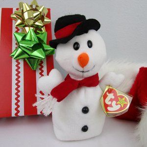 NWT Ty "Snowball" Snowman Beanie Baby 1996